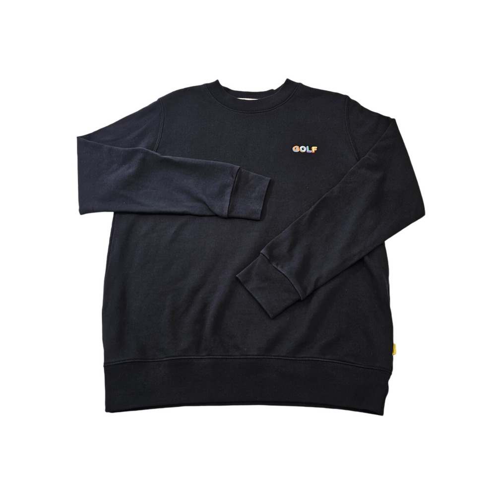 Men's S MULTI 3D SMALL LOGO TEE by GOLF WANG Black Embroidered T-Shirt‎ Top